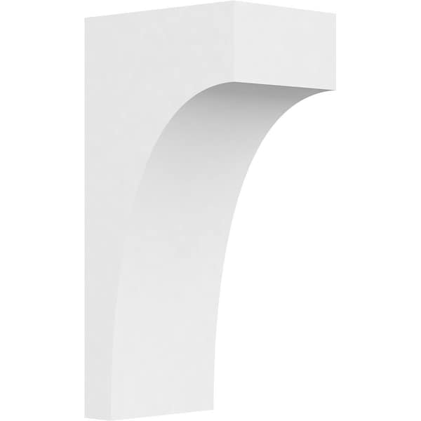 Ekena Millwork Standard Stockport Architectural Grade PVC Corbel, 7"W x 10"D x 20"H CORP07X10X20STO - main